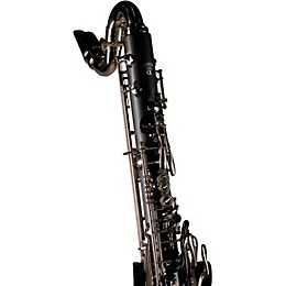 Backun Backun Alpha Low Eb Synthetic Bass Clarinet with Nickel Plated Keys with Lyre Holder, 2-Piece Neck, Compact Hardshell Case Nickel Plated Keys Low Eb