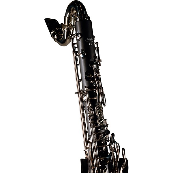 Backun Backun Alpha Low Eb Synthetic Bass Clarinet with Nickel Plated Keys with Lyre Holder, 2-Piece Neck, Compact Hardshe...