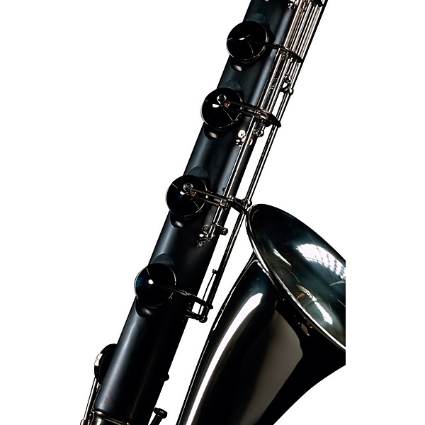 Backun Backun Alpha Low Eb Synthetic Bass Clarinet with Nickel Plated Keys with Lyre Holder, 2-Piece Neck, Compact Hardshe...