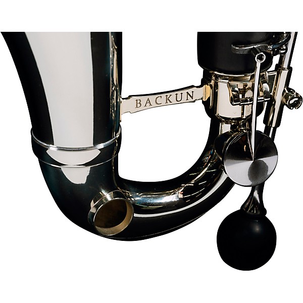 Backun Backun Alpha Low Eb Synthetic Bass Clarinet with Nickel Plated Keys with Lyre Holder, 2-Piece Neck, Compact Hardshe...