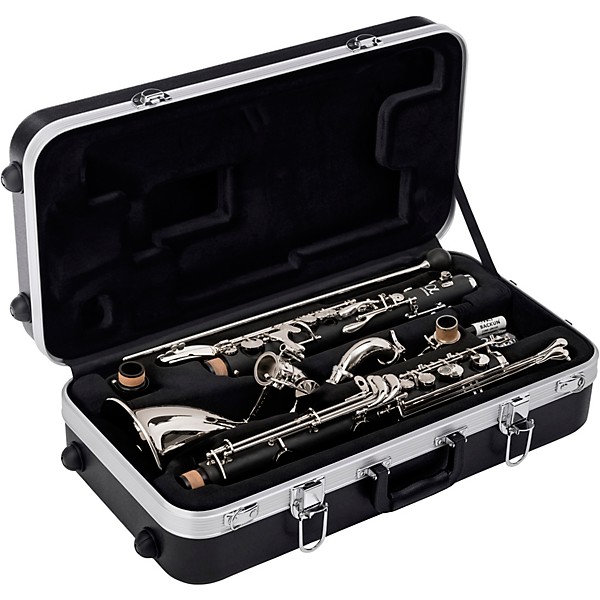 Backun Backun Alpha Low Eb Synthetic Bass Clarinet with Nickel Plated Keys with Lyre Holder, 2-Piece Neck, Compact Hardshe...