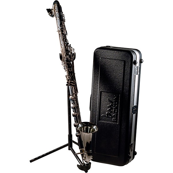 Backun Backun Alpha Low C Synthetic Bass Clarinet with Nickel Plated Keys, 2-Piece Neck, Backpack Case Nickel Plated Keys