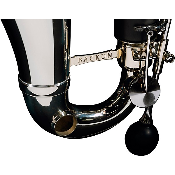 Backun Backun Alpha Low C Synthetic Bass Clarinet with Nickel Plated Keys, 2-Piece Neck, Backpack Case Nickel Plated Keys