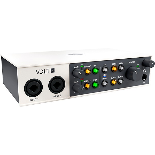 Universal Audio Volt 4 with KRK ROKIT G5 Studio Monitor Pair (Stands & Cables Included) ROKIT 8