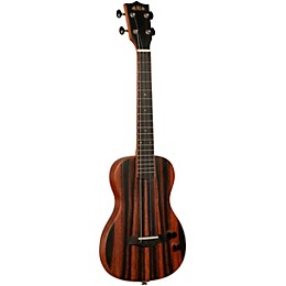Kala Solid Body Striped Ebony Tenor Acoustic-Electric Ukulele Natural