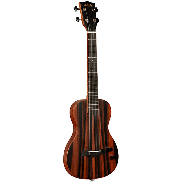 Kala Solid Body Striped Ebony Tenor Acoustic-Electric Ukulele Natural