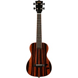 Kala Solid Body Striped Ebony Tenor Acoustic-Electric Ukulele Natural