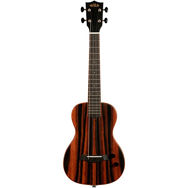 Kala Solid Body Striped Ebony Tenor Acoustic-Electric Ukulele Natural