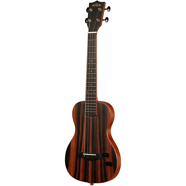 Kala Solid Body Striped Ebony Tenor Acoustic-Electric Ukulele Natural