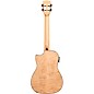 Kala Solid Flame Maple Series Baritone Acoustic-Electric Ukulele Natural