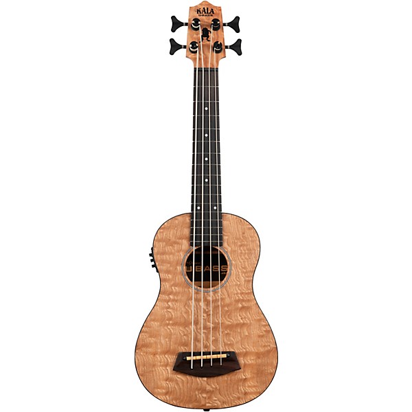 Kala Quilted Ash Acoustic-Electric U-Bass Natural