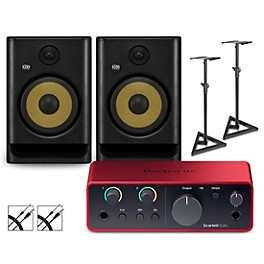 Focusrite Solo Gen4 with KRK ... Focusrite Solo Gen4 with KRK ROKIT G5 Studio Monitor Pair (Stands & Cables Included) ROKIT 8