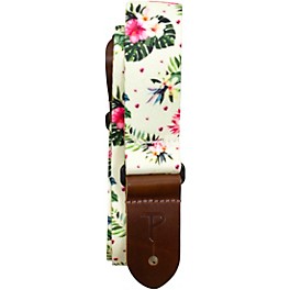 Perri's Floral Hibiscus Polyester Ukulele Strap Black 1.5 in. Perri's Floral Hibiscus Polyester Ukulele Strap White 1.5 in.