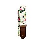 Perri's Floral Hibiscus Polyester Ukulele Strap White 1.5 in. thumbnail