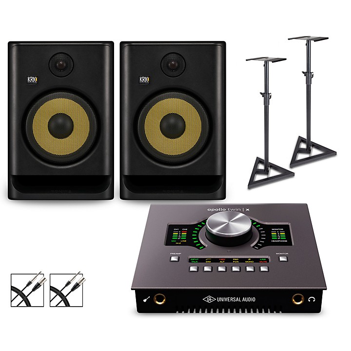 Universal Audio Apollo Twin X Duo with KRK ROKIT G5 Studio Monitor