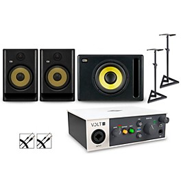 Universal ... Universal Audio Volt 1 with KRK ROKIT G5 Studio Monitor Pair & S10 Subwoofer (Stands & Cables Included) ROKIT 8