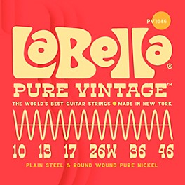 La Bella Pure Vintage Electric Guitar Strings 10 - 46 La Bella Pure Vintage Electric Guitar Strings 10 - 46