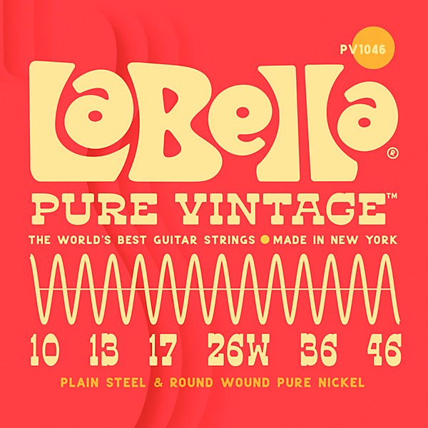 La Bella Pure Vintage Electric Guitar Strings 10 - 46