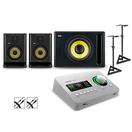 ... Universal Audio Apollo Solo Thunderbolt with KRK ROKIT G5 Studio Monitor Pair & S10 Subwoofer (Stands & Cables Included) ROKIT 5