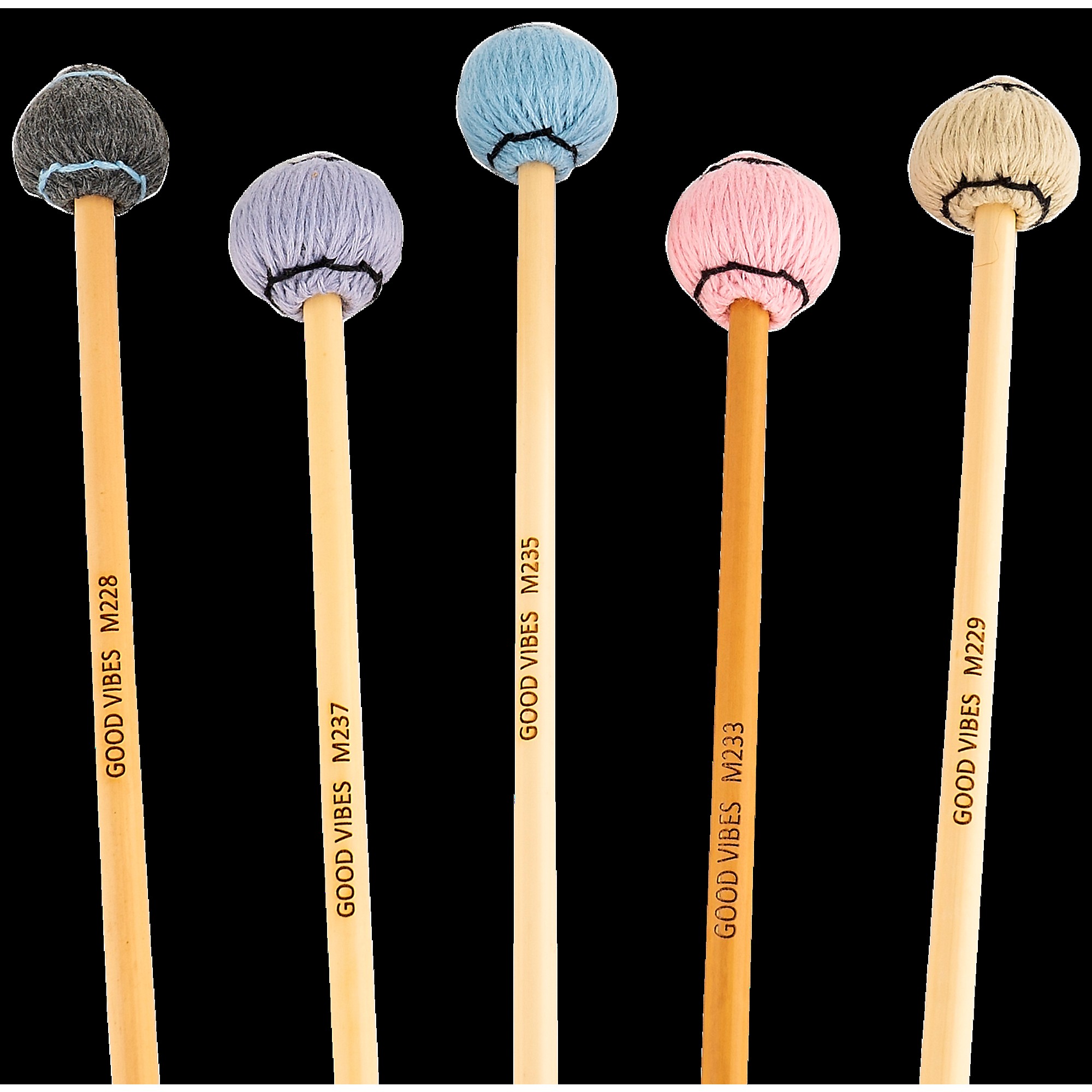 Musser Good Vibes Mallets Medium Powder Blue | Guitar Center
