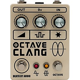 Death By Audio Octave Clang V2 Extreme Fuzz Effects Pedal Cream