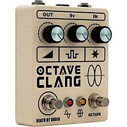 Death By Audio Octave Clang V2 Extreme Fuzz Effects Pedal Cream