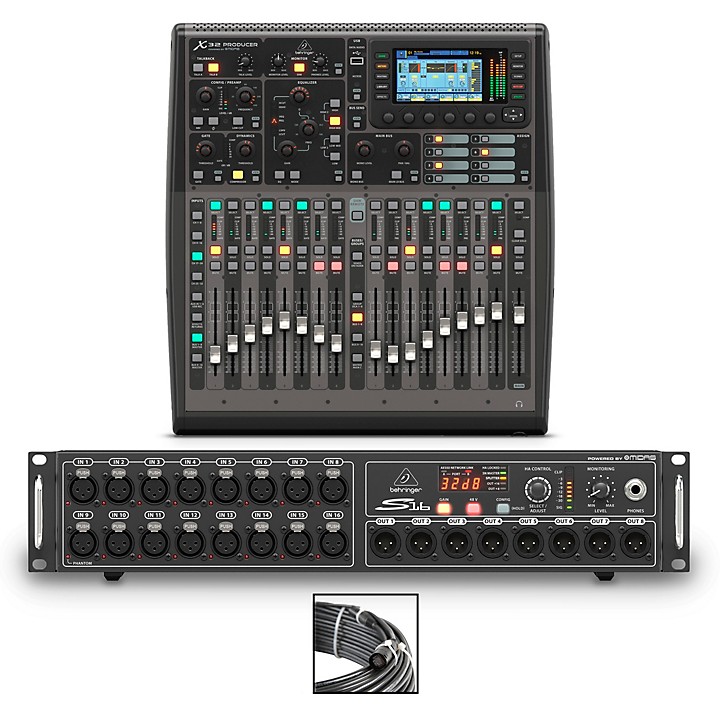 Behringer X32 PRODUCER Bundle With S16 Digital Stage Box | Guitar
