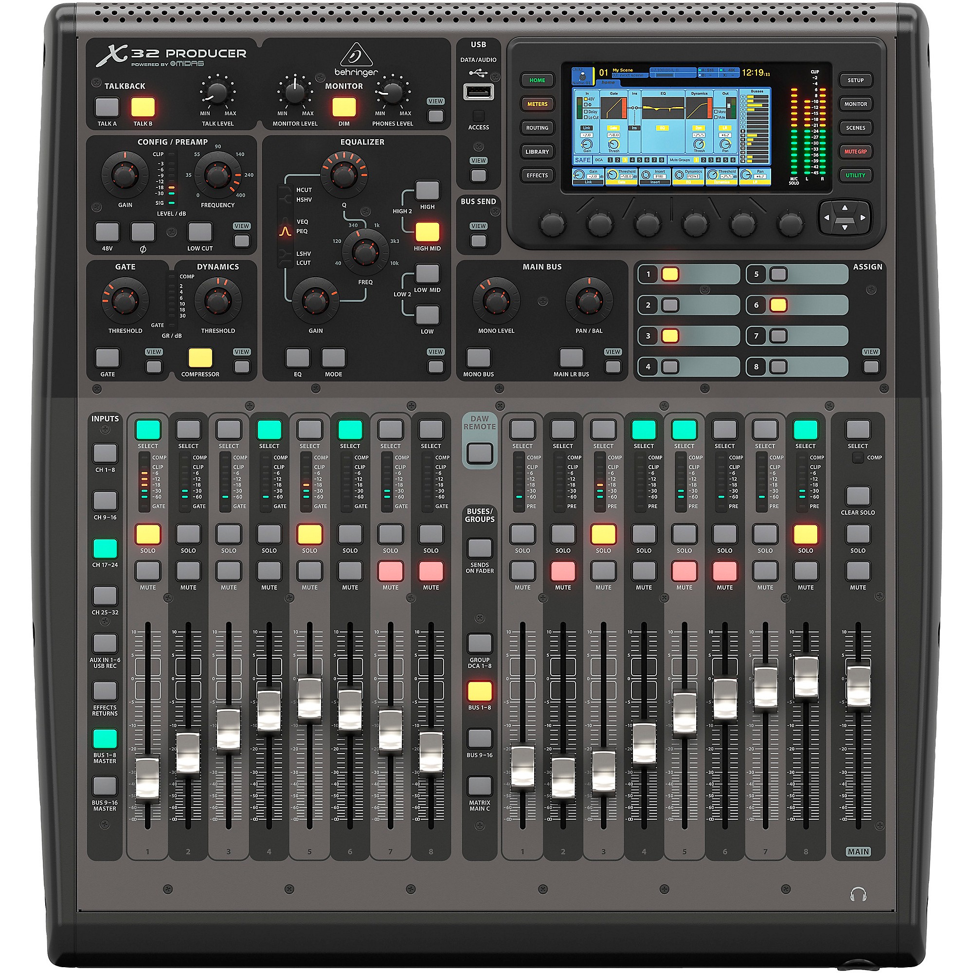 Behringer X32 PRODUCER Bundle With S16 Digital Stage Box | Guitar