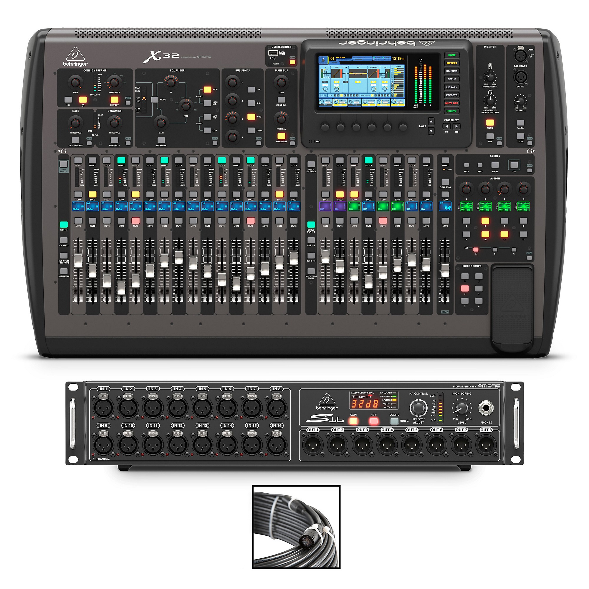Behringer X32 Bundle with S16 Digital Stage Box | Guitar Center