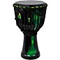 X8 Drums Blackout Lava Lamp Djembe 10 in. Dark Green Multi Fade