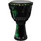 X8 Drums Blackout Lava Lamp Djembe 10 in. Dark Green Multi Fade