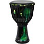 X8 Drums Blackout Lava Lamp Djembe 10 in. Dark Green Multi Fade