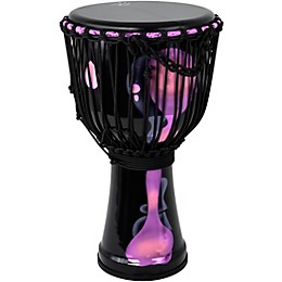 X8 Drums Blackout Lava Lamp Djembe 10 in. Purple Multi Fade