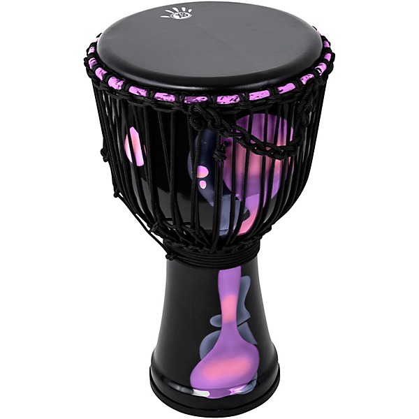 X8 Drums Blackout Lava Lamp Djembe 10 in. Purple Multi Fade