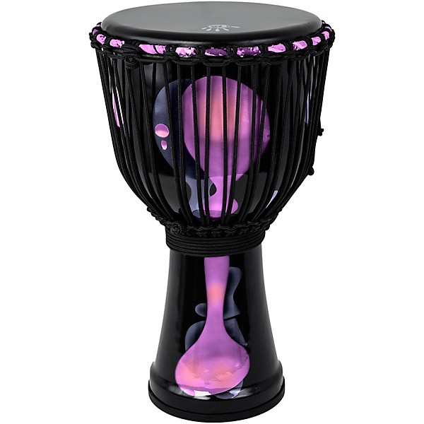 X8 Drums Blackout Lava Lamp Djembe 10 in. Purple Multi Fade