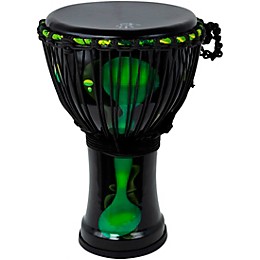 X8 Drums Blackout Lava Lamp Djembe 7 in. Dark Green Multi Fade