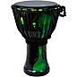 X8 Drums Blackout Lava Lamp Djembe 7 in. Dark Green Multi Fade