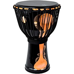 X8 Drums Blackout Lava Lamp Djembe 7 in. Orange Multi Fade