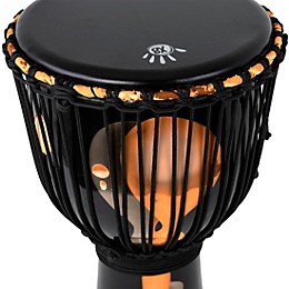 X8 Drums Blackout Lava Lamp Djembe 7 in. Orange Multi Fade