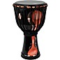 X8 Drums Blackout Lava Lamp Djembe 12 in. Red Multi Fade