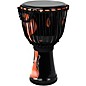 X8 Drums Blackout Lava Lamp Djembe 12 in. Red Multi Fade