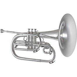 King KMH611 Ultimate Series F Marching French Horn Silver plated