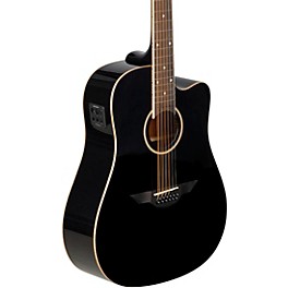 H. Jimenez LGD1 Spruce Top 12-String Acoustic-Electric Guitar Black