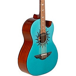 H. Jimenez LBQ1GXE Acoustic-Electric Bajo Quinto Aurora Borealis