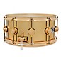 DW Collector's Series Polished Brass Snare with Gold Hardware 14 x 6.5 in.