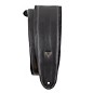Perri's Padded Soft Leather Guitar Strap Black 3 in.