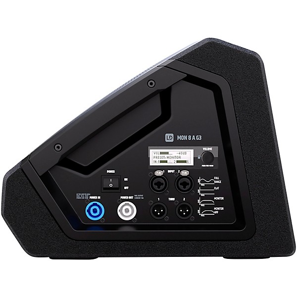 LD Systems MON 8 A G3 8" Powered Coaxial Stage Monitor with Protective Cover