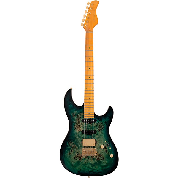 Sire Larry Carlton S10 HSS Electric Guitar Transparent Green