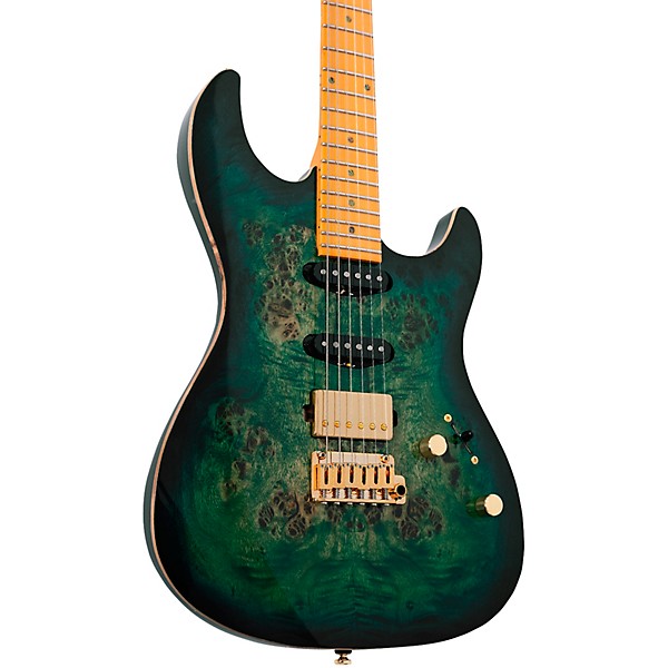 Sire Larry Carlton S10 HSS Electric Guitar Transparent Green