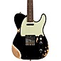 Fender Custom Shop 1960 Telecaster Custom Heavy Relic Electric Guitar Aged Black thumbnail